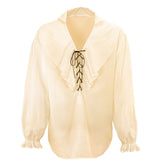 Déguisement Chemise Pirate Beige Homme / Costume Chemise Renaissance Beige Homme / Chemise Pirate Corsaire / La maison Du déguisement